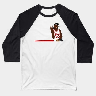 Michael Jordan Three-Peat Design Baseball T-Shirt